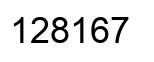 Number 128167 black image