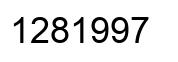 Número 1281997 imagen negro