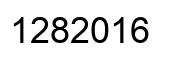 Number 1282016 black image
