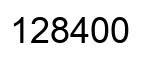 Number 128400 black image