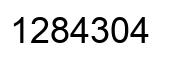 Number 1284304 black image