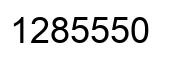 Number 1285550 black image