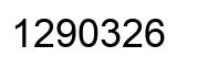 Number 1290326 black image