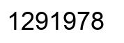 Number 1291978 black image