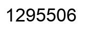 Number 1295506 black image