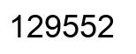 Número 129552 imagen negro