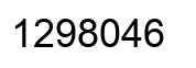 Number 1298046 black image