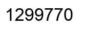 Number 1299770 black image