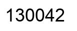 Número 130042 imagen negro