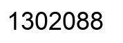 Number 1302088 black image