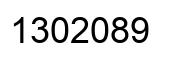 Number 1302089 black image