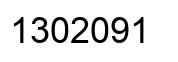 Number 1302091 black image