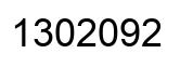 Number 1302092 black image