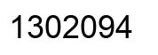 Number 1302094 black image