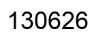 Número 130626 imagen negro