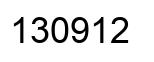 Número 130912 imagen negro