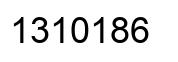 Number 1310186 black image