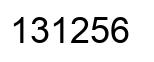 Número 131256 imagen negro