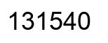 Número 131540 imagen negro