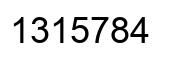 Número 1315784 imagen negro