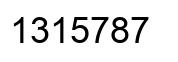 Número 1315787 imagen negro