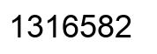 Número 1316582 imagen negro