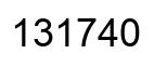Número 131740 imagen negro