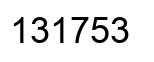 Número 131753 imagen negro