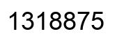 Number 1318875 black image