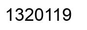 Número 1320119 imagen negro