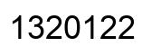 Número 1320122 imagen negro