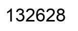 Número 132628 imagen negro