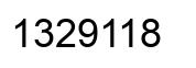 Número 1329118 imagen negro