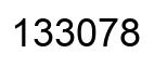 Número 133078 imagen negro