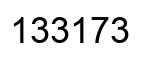 Número 133173 imagen negro