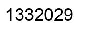 Número 1332029 imagen negro