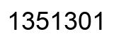 Número 1351301 imagen negro