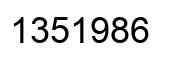 Número 1351986 imagen negro