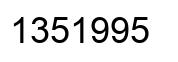 Número 1351995 imagen negro