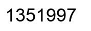 Número 1351997 imagen negro