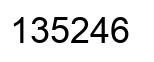 Número 135246 imagen negro