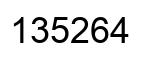Número 135264 imagen negro