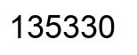 Número 135330 imagen negro