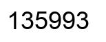 Número 135993 imagen negro