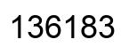 Número 136183 imagen negro