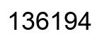 Número 136194 imagen negro