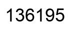 Número 136195 imagen negro