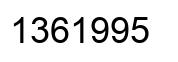 Número 1361995 imagen negro