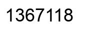Número 1367118 imagen negro
