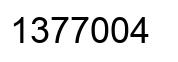 Number 1377004 black image